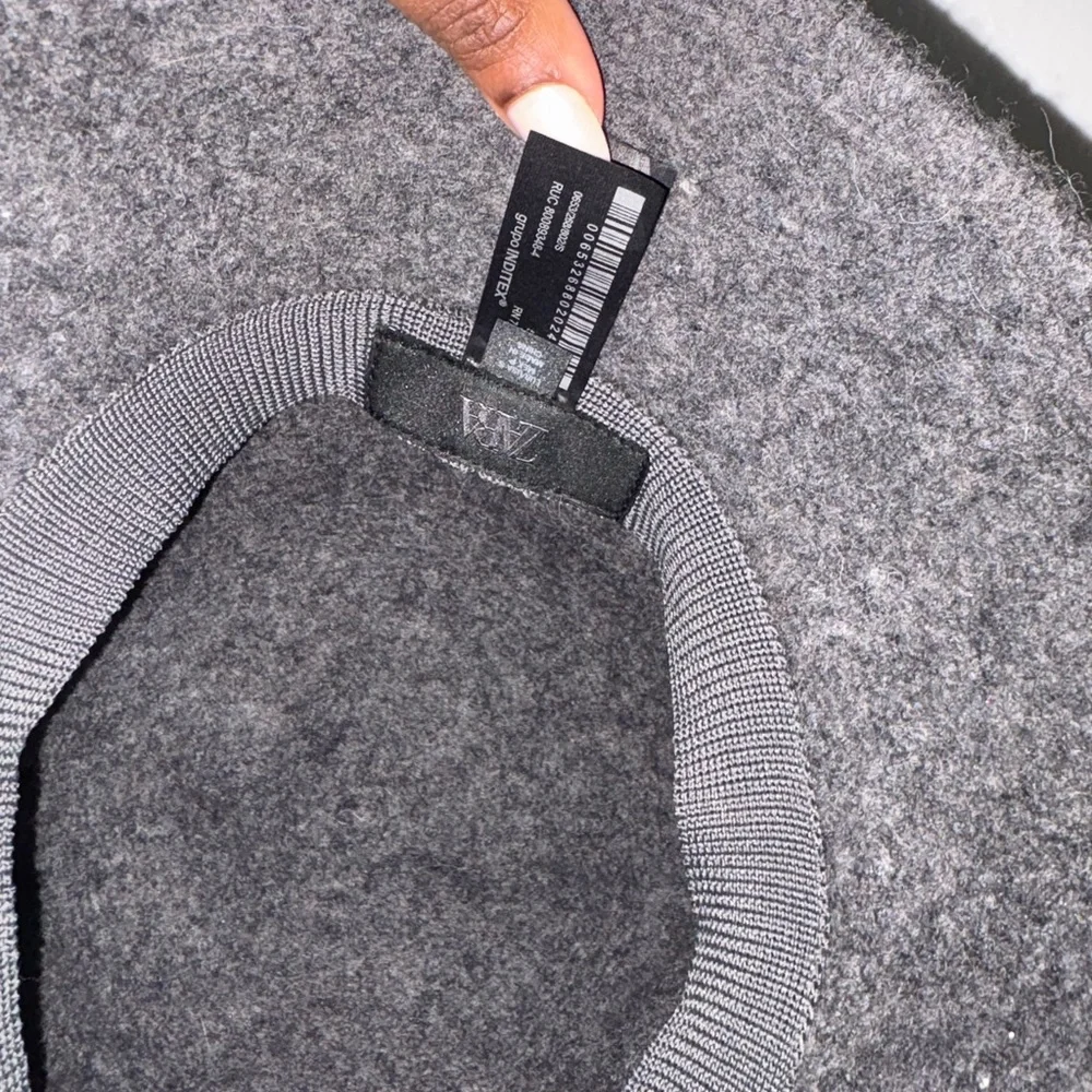 Zara Charcoal Gray Wool  Cloche Hat